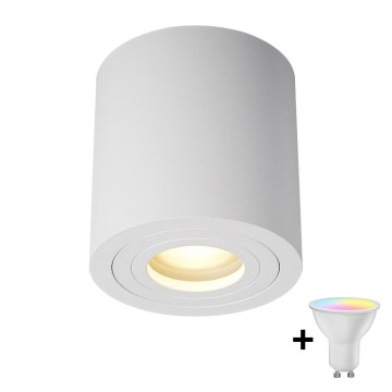 Zuma Line - LED RGBW prigušivo kupaonsko spot svjetlo 1xGU10/4,8W/230V IP44 bijela + daljinski upravljač
