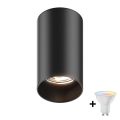 Zuma Line - LED RGBW prigušivo spot svjetlo 1xGU10/4,8W/230V crno + daljinski upravljač