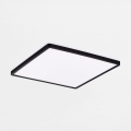 Zuma Line - LED stropna svjetiljka s prigušivanjem LED/38W/230V + LED/12W 3000/4000/5500K 40x40 cm crna