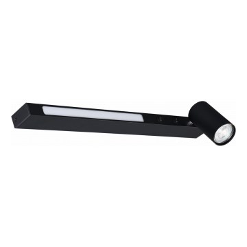 Zuma Line - LED Zidna reflektorska svjetiljka 1xGU10/5W/230V + LED/8W crna