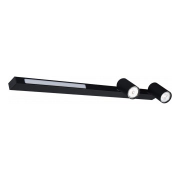 Zuma Line - LED Zidna reflektorska svjetiljka 2xGU10/5W/230V + LED/8W crna