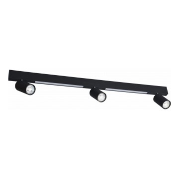Zuma Line - LED Zidna reflektorska svjetiljka 3xGU10/5W/230V + 2xLED/8W crna