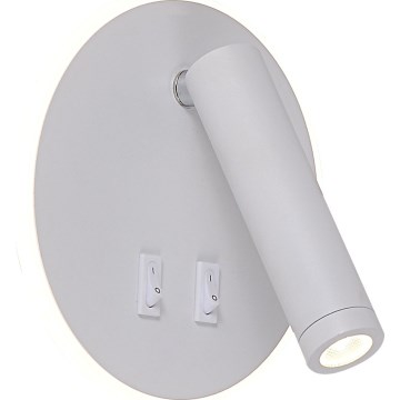 Zuma Line - LED zidna točkasta svjetiljka LED/5,5W/230V 4000K + LED/2,5W 3000K bijela