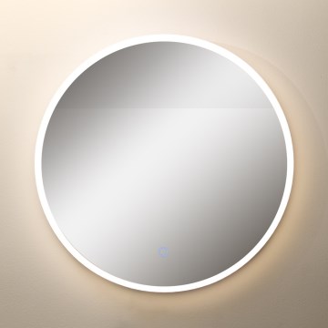 Zuma Line - LED zidno kupaonsko ogledalo s osvjetljenjem LED/24W/230V 3000/4000/6000K promjer 60 cm IP44 bijela/zlatna