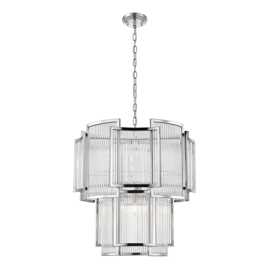 Zuma Line - Luster na lancu 8xE14/60W/230V sjajni krom