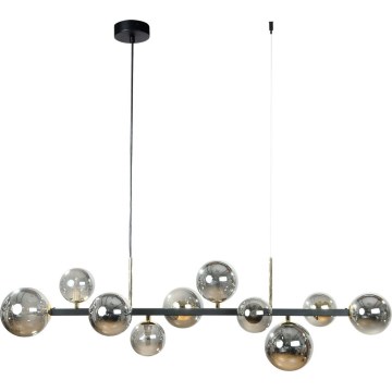 Zuma Line - Luster na sajli 10xG9/8W/230V crna/zadimljena crna
