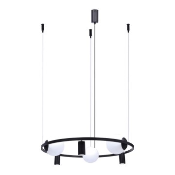 Zuma Line - Luster na sajli 3xE27/40W/230V + 3xGU10/40W crna