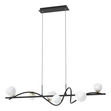 Zuma Line - Luster na sajli 6xG9/3,5W/230V crna
