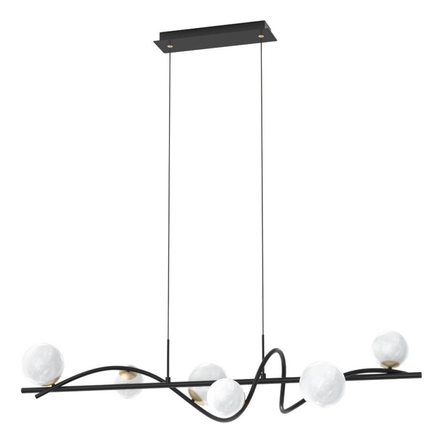 Zuma Line - Luster na sajli 6xG9/3,5W/230V crna