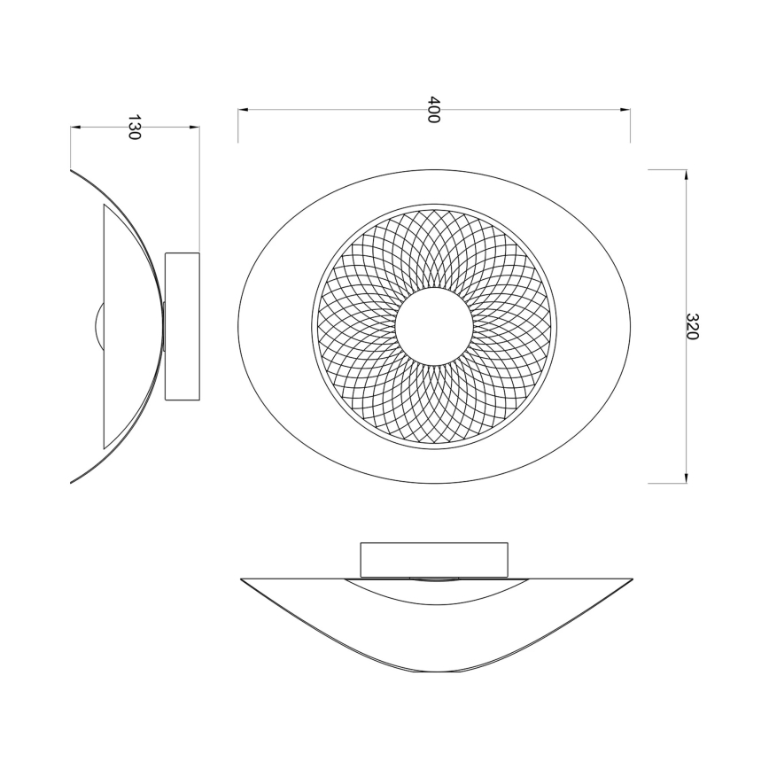 Zuma Line - LED zidna svjetiljka LED/8W/230V crna/zadimljena crna