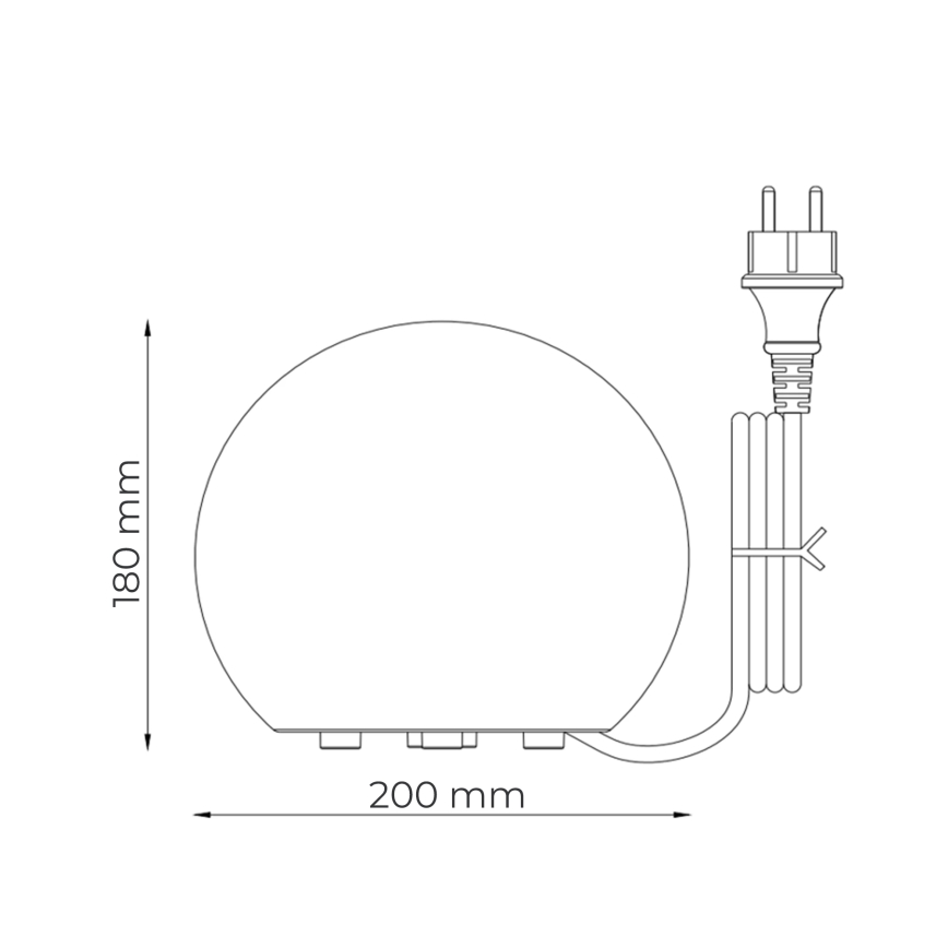 Zuma Line - Vanjska lampa 1xE27/10W/230V Ø 20 cm IP44