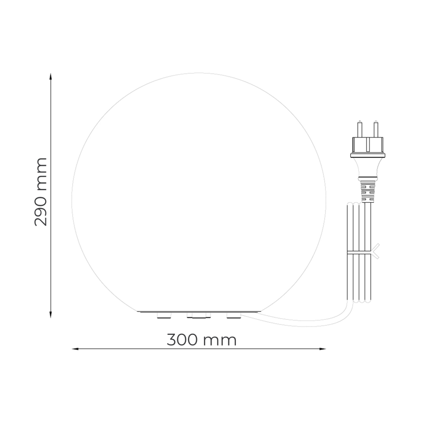 Zuma Line - Vanjska svjetiljka 1xE27/15W/230V Ø 30 cm IP44