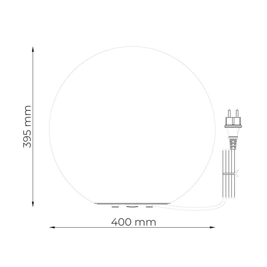 Zuma Line - Vanjska svjetiljka 1xE27/15W/230V promjer 40 cm IP44
