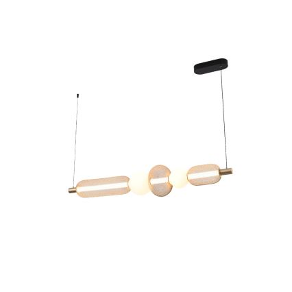 Zuma Line - LED luster s mogućnošću prigušivanja na sajli LED/27W/230V 3000-5700K zlatni + daljinski upravljač