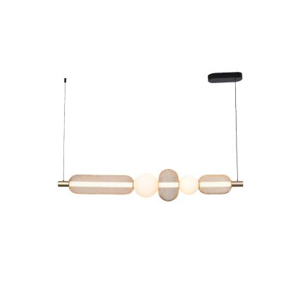 Zuma Line - LED luster s mogućnošću prigušivanja na sajli LED/27W/230V 3000-5700K zlatni + daljinski upravljač