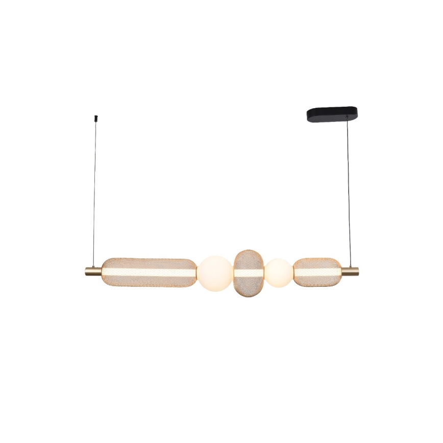 Zuma Line - LED luster s mogućnošću prigušivanja na sajli LED/27W/230V 3000-5700K zlatni + daljinski upravljač