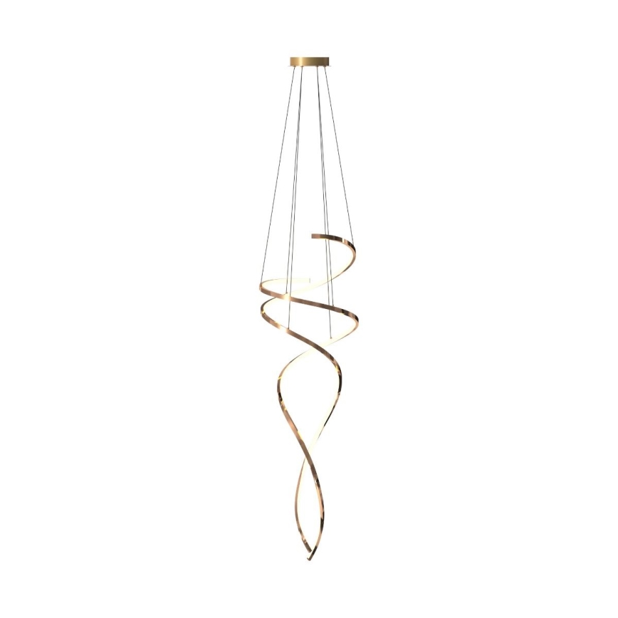 Zuma Line - LED Prigušivi luster na sajli LED/68W/230V 3000/4000/6000K rose gold + daljinski upravljač