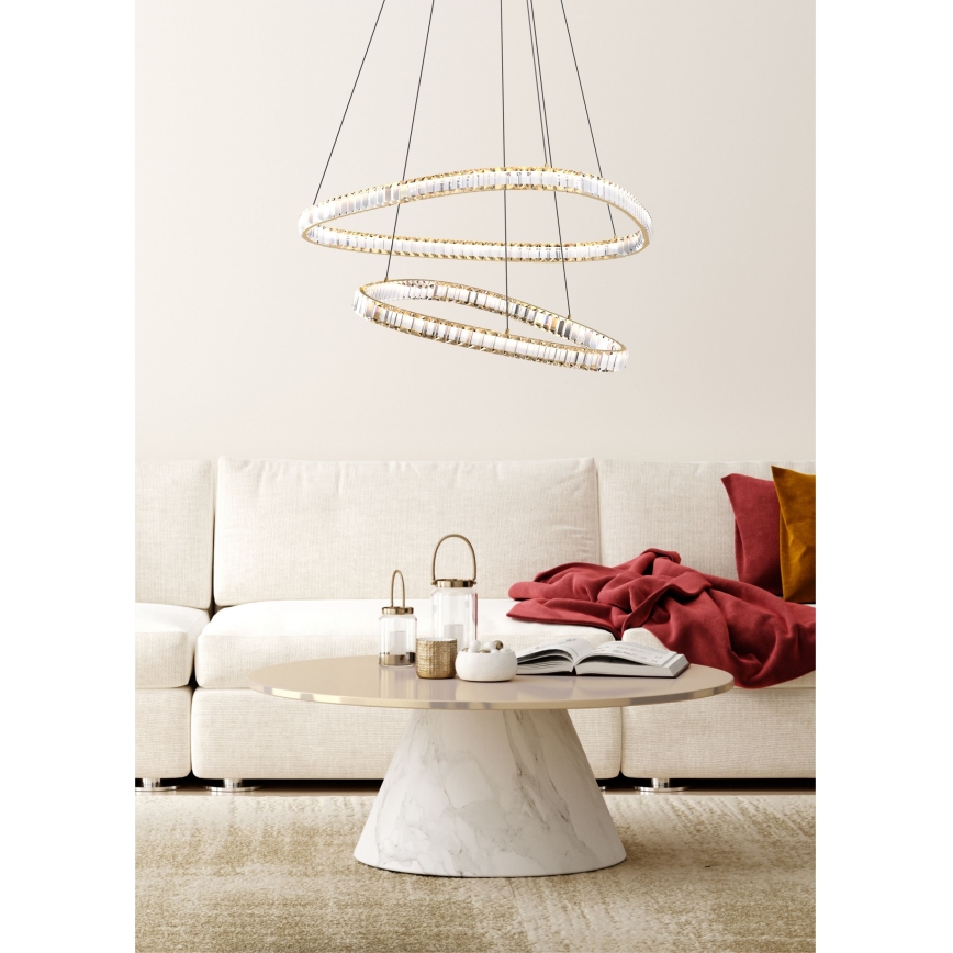 Zuma Line - LED prigušivi kristalni luster na užetu LED/36W/230V 2700-6000K + daljinski upravljač