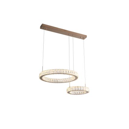 Zuma Line - LED luster na sajli LED/36W/230V rosé zlato