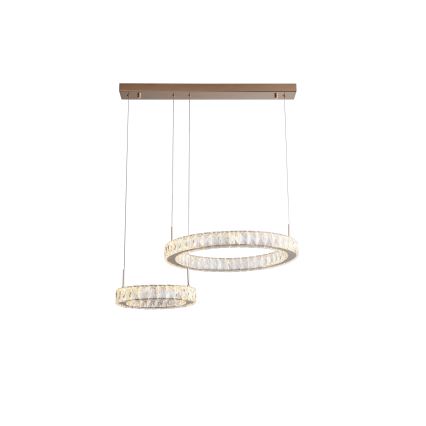 Zuma Line - LED luster na sajli LED/36W/230V rosé zlato