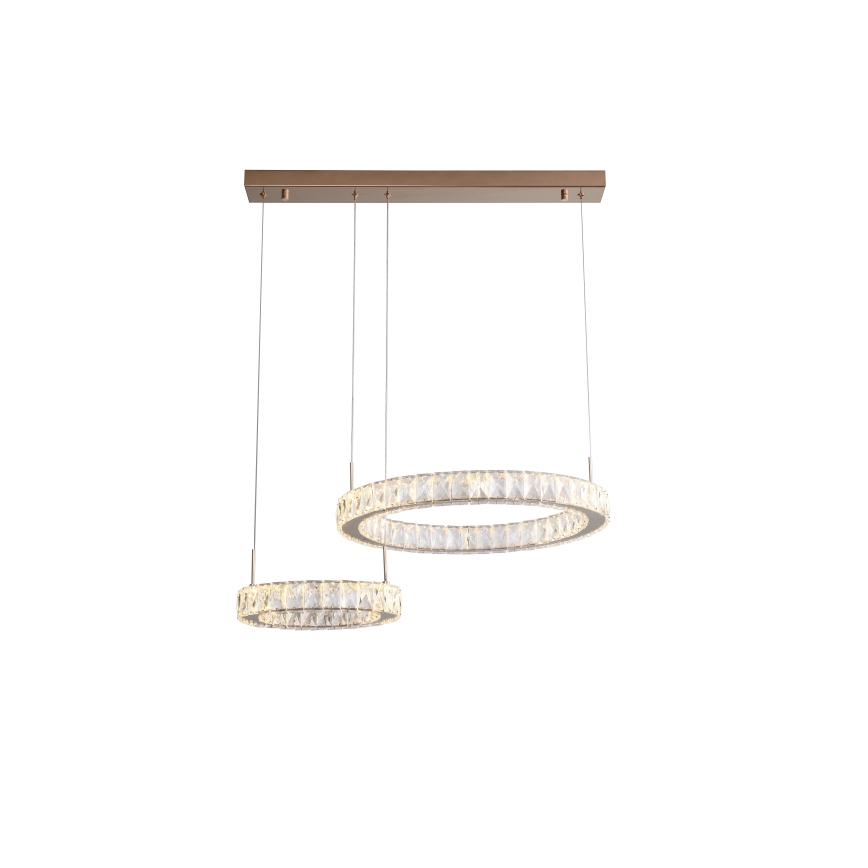 Zuma Line - LED luster na sajli LED/36W/230V rosé zlato