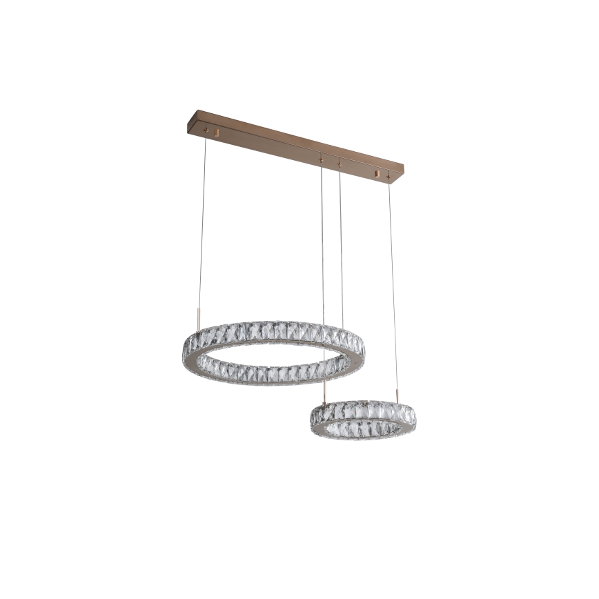 Zuma Line - LED luster na sajli LED/36W/230V rosé zlato