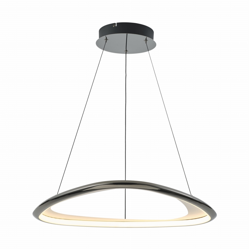 Zuma Line - LED prigušivački luster na užetu LED/34W/230V 3000K crni sjajni krom