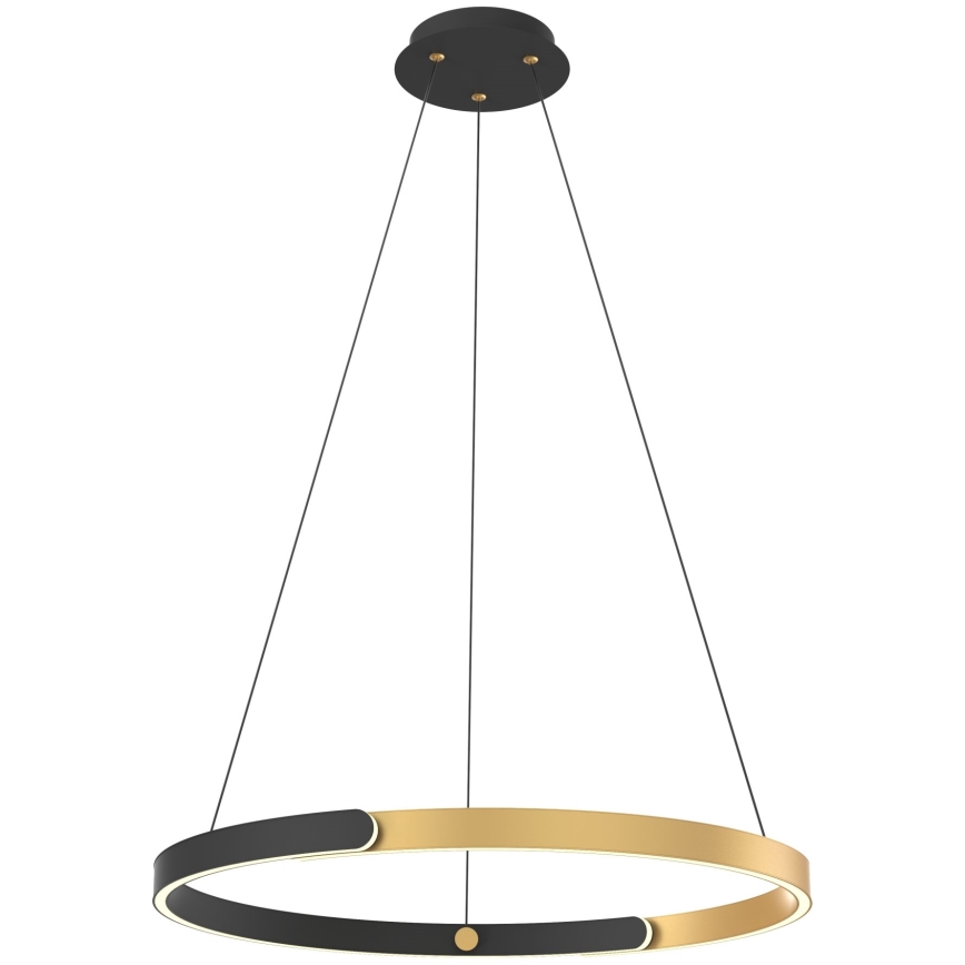 Zuma Line - LED prigušivački luster na užetu LED/30W/230V crna/zlatna