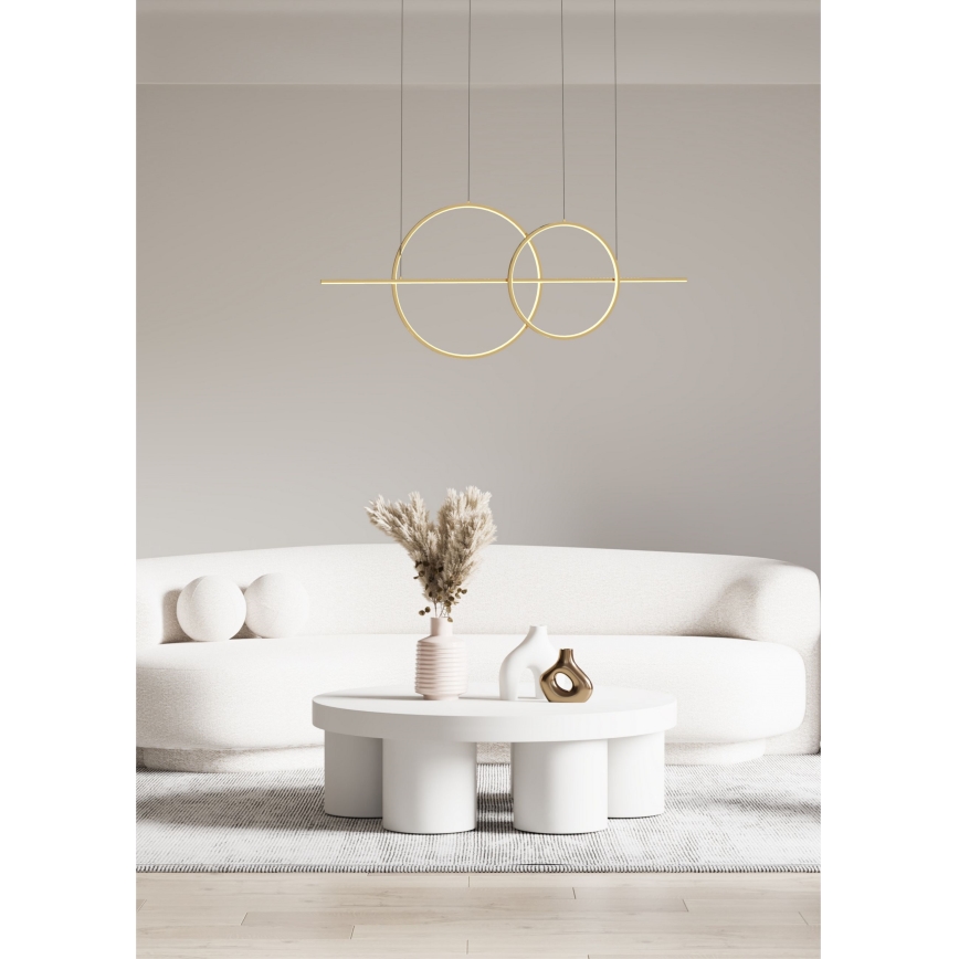 Zuma Line - LED Prigušivi luster na sajli LED/34W/230V zlatna