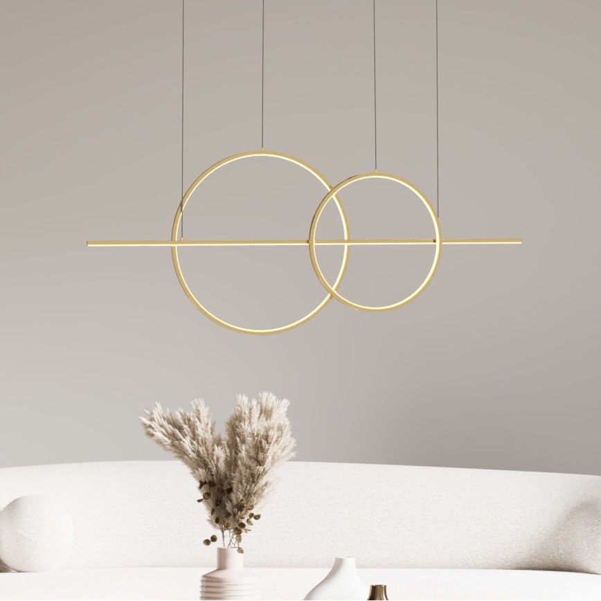 Zuma Line - LED Prigušivi luster na sajli LED/34W/230V zlatna