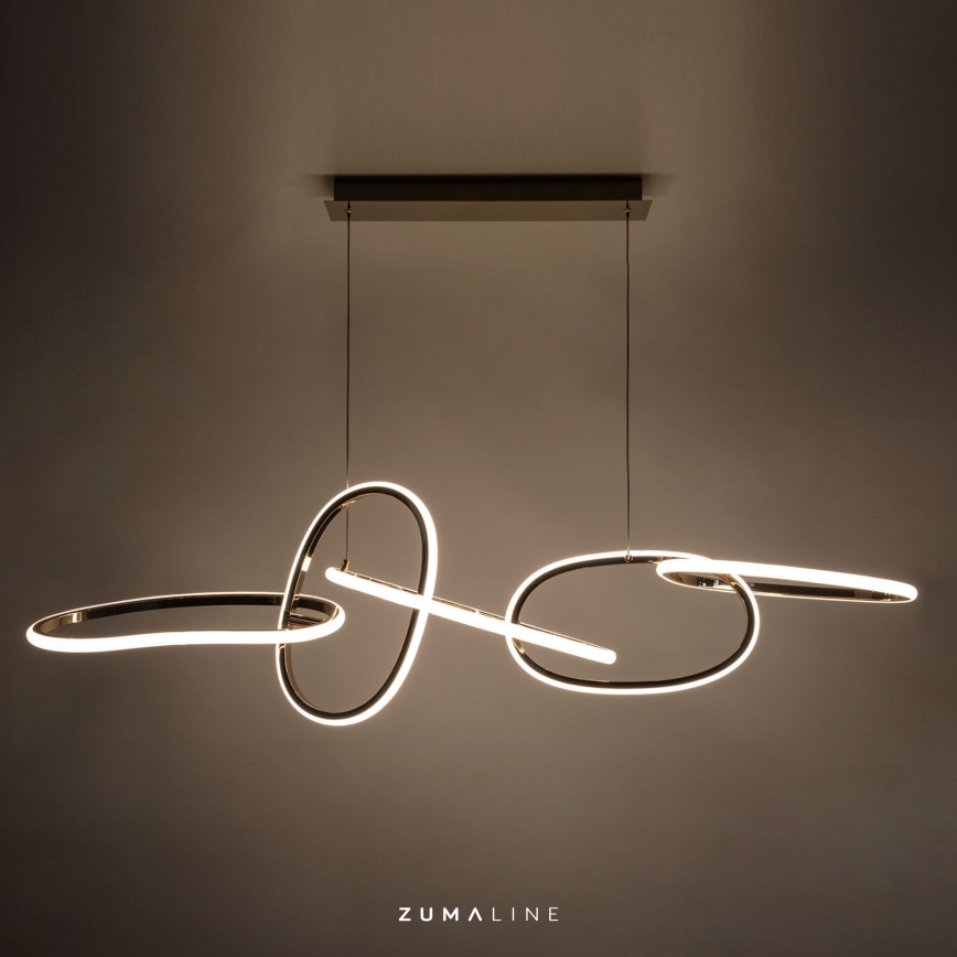 Zuma Line - LED Prigušivi luster na sajli LED/56W/230V zlatna