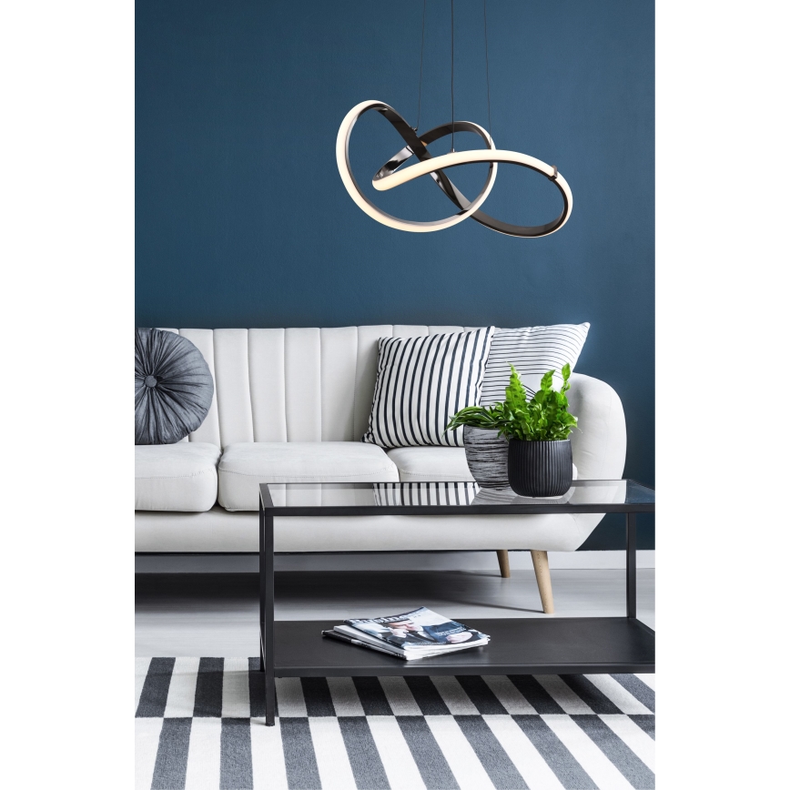 Zuma Line - LED Prigušivi luster na sajli LED/44W/230V crna