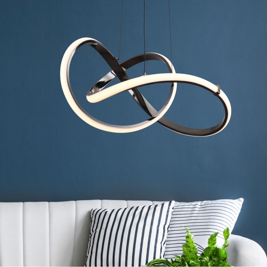 Zuma Line - LED Prigušivi luster na sajli LED/44W/230V crna