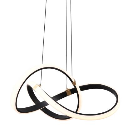 Zuma Line - LED Prigušivi luster na sajli LED/44W/230V crna/zlatna