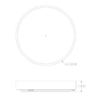 Zuma Line - LED Prigušiva stropna svjetiljka za kupaonicu LED/36W/230V 3000-6000K pr. 40 cm IP44 zlatna + daljinski upravljač