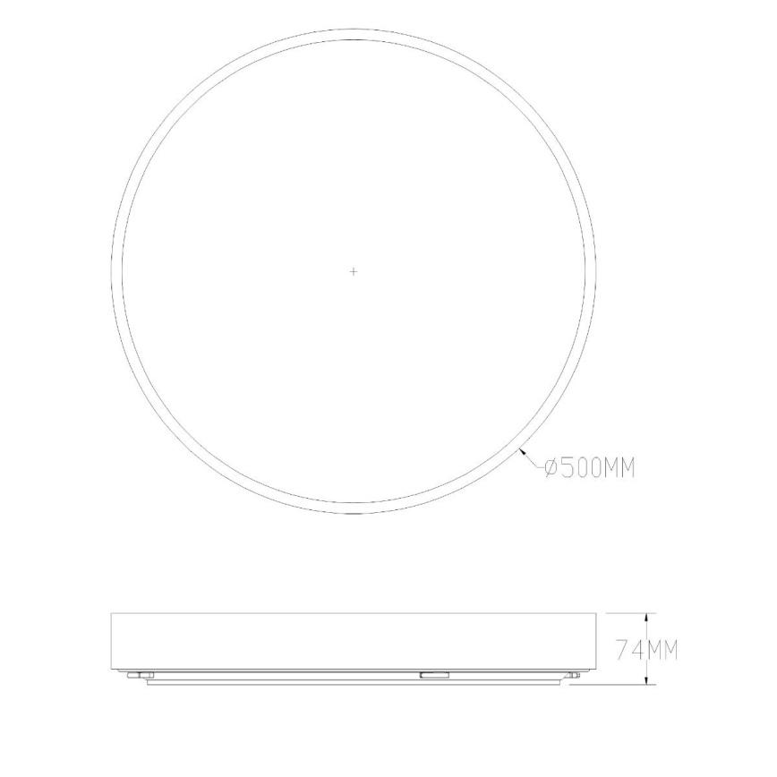 Zuma Line - LED Prigušiva stropna svjetiljka za kupaonicu LED/50W/230V 3000-6000K pr. 50 cm IP44 mesing + daljinski upravljač