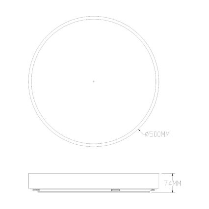 Zuma Line - LED Prigušiva stropna svjetiljka za kupaonicu LED/50W/230V 3000-6000K pr. 50 cm IP44 zlatna + daljinski upravljač