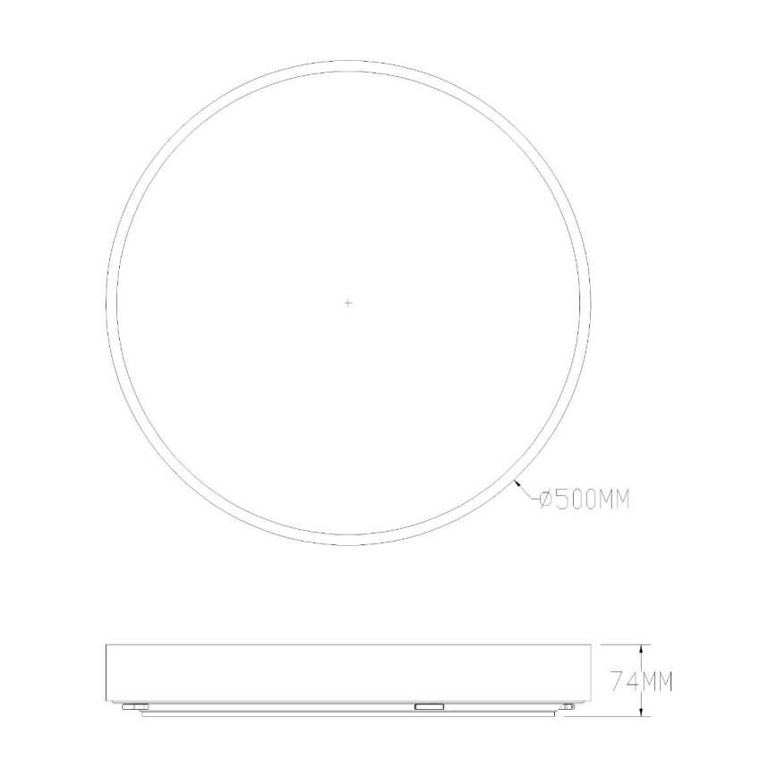 Zuma Line - LED Prigušiva stropna svjetiljka za kupaonicu LED/50W/230V 3000-6000K pr. 50 cm IP44 zlatna + daljinski upravljač