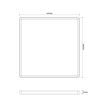 Zuma Line - LED Prigušiva stropna svjetiljka LED/38W/230V + LED/12W 3000/4000/5500K 40x40 cm zlatna