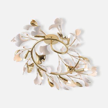 Zuma Line - Stropni luster 6xG9/42W/230V Ø 70 cm zlatna