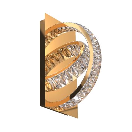 Zuma Line - LED prigušivo kristalno zidno svjetlo LED/18W/230V 2700-6000K zlatna + daljinski upravljač