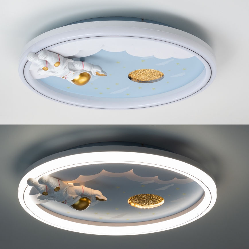 Zuma Line - LED Prigušiva dječja stropna svjetiljka LED/42W/230V 3000/5700K astronaut