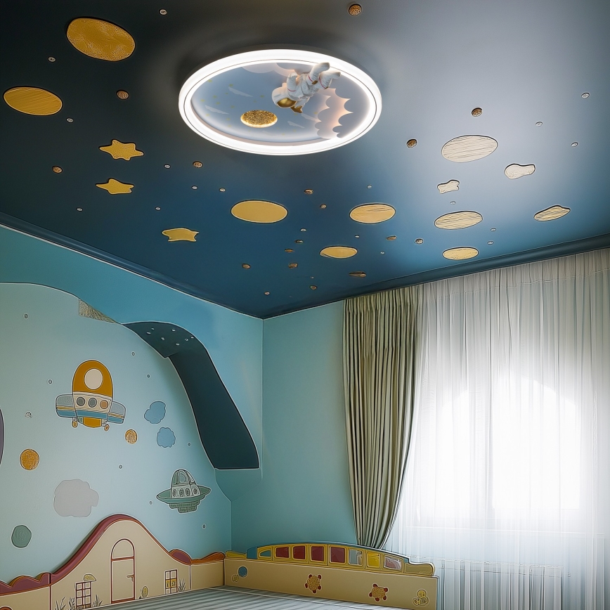 Zuma Line - LED Prigušiva dječja stropna svjetiljka LED/42W/230V 3000/5700K astronaut