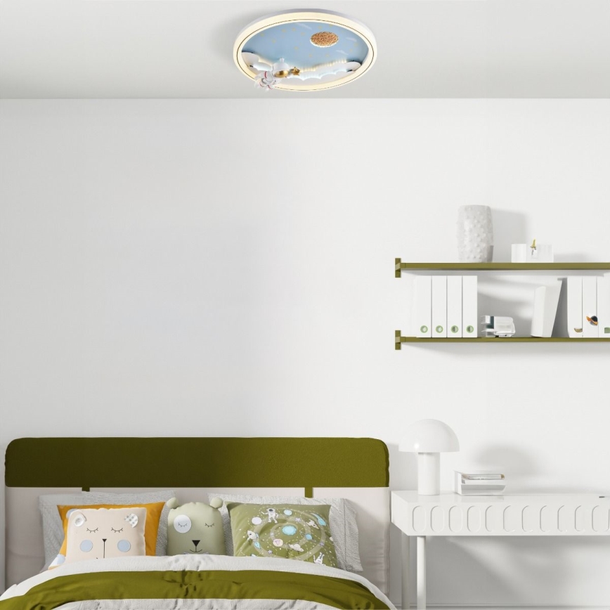 Zuma Line - LED Prigušiva dječja stropna svjetiljka LED/42W/230V 3000/5700K astronaut