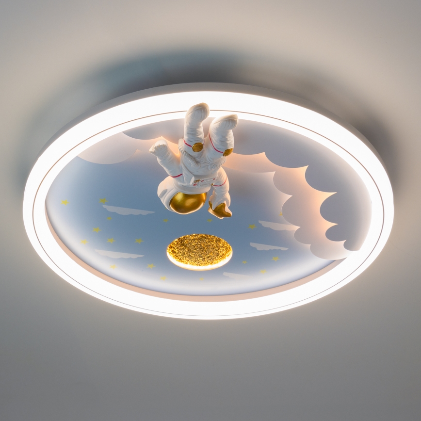 Zuma Line - LED Prigušiva dječja stropna svjetiljka LED/42W/230V 3000/5700K astronaut
