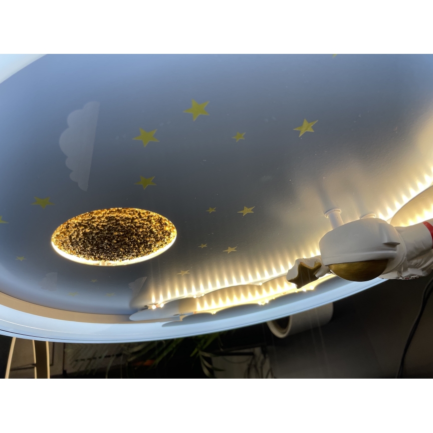 Zuma Line - LED Prigušiva dječja stropna svjetiljka LED/42W/230V 3000/5700K astronaut