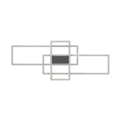 Zuma Line - LED Prigušiva kristalna stropna svjetiljka LED/52W/230V 2700-6000K crna + daljinski upravljač