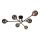 Zuma Line - Nadgradni luster 6xG9/3W/230V crna