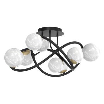 Zuma Line - Nadgradni luster 8xG9/3,5W/230V crna