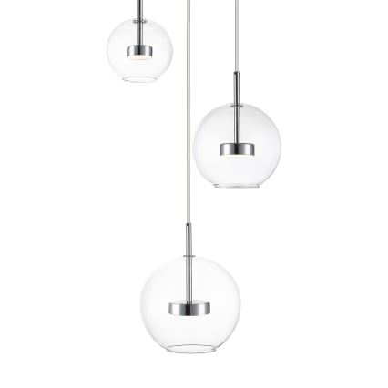 Zuma Line - LED Luster na sajli 3xLED/5W/230V sjajni krom